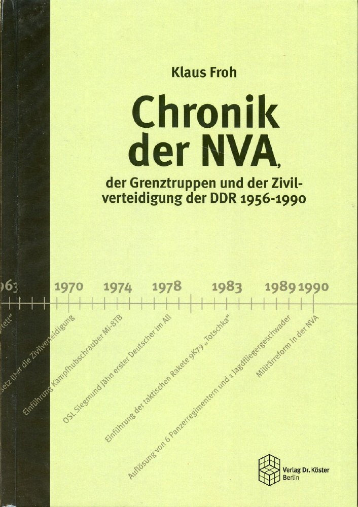 Chronik der NVA, der Grenztruppen und der Zivilverteidigung der DDR 1956-1990 (Forum Moderne Militärgeschichte) Learning & Reference