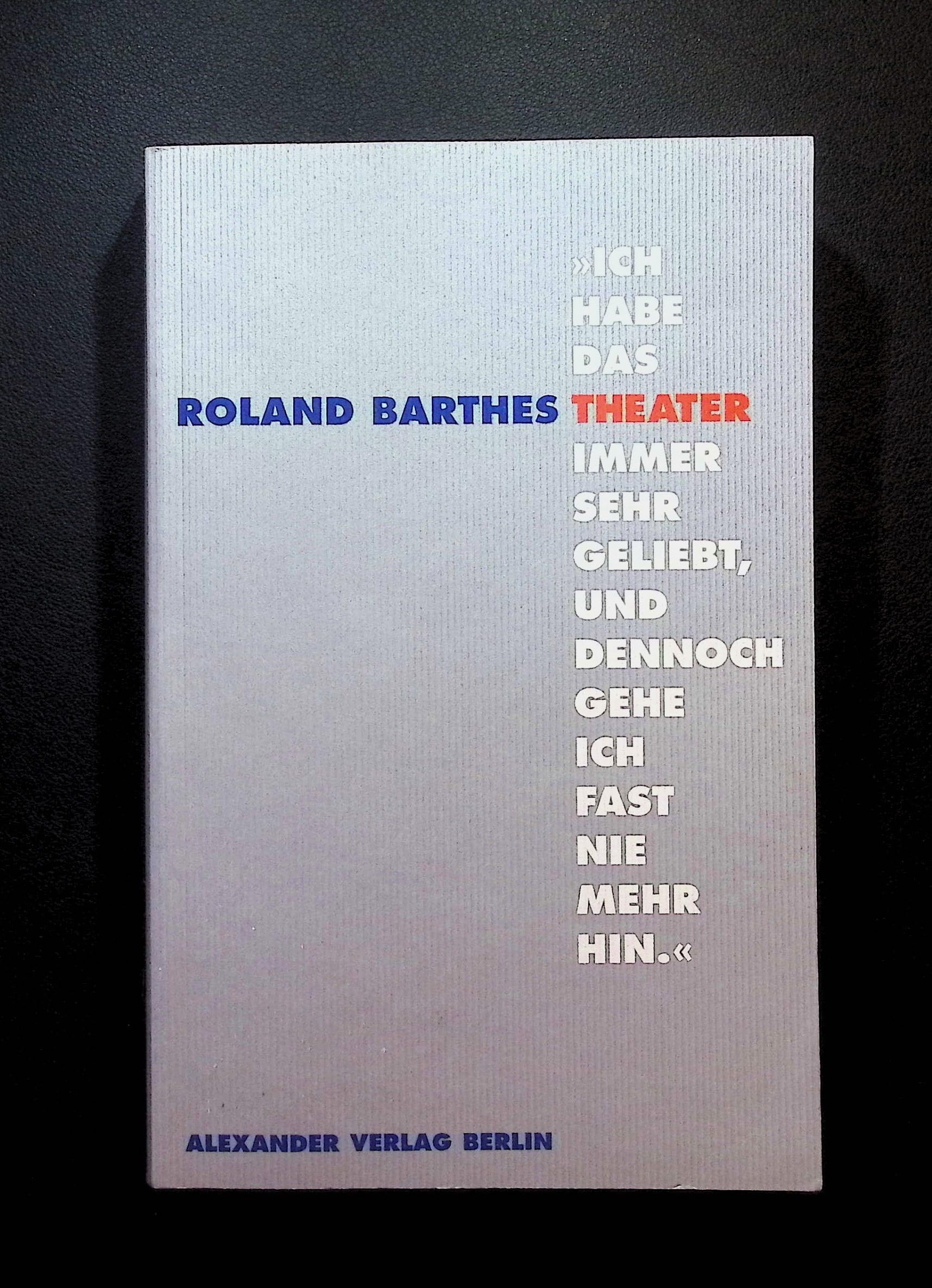 Ich habe das Theater immer sehr geliebt, und dennoch gehe ich fast nie mehr hin Film, Art & Culture