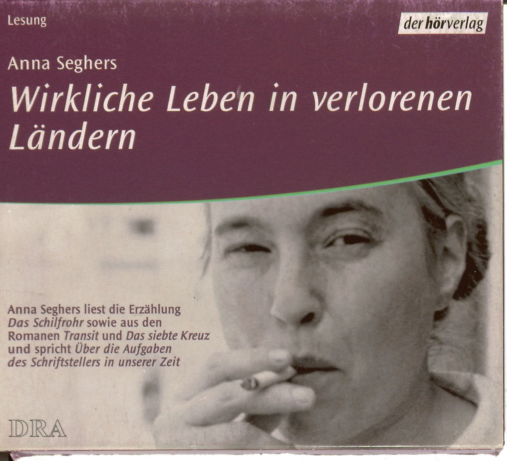 Wirkliche Leben in verlorenen Ländern: Anna Seghers liest die Erzählung 'Das Schilfrohr' sowie aus den Romanen 'Transit' und 'Das siebte Kreuz' und ... Lesungen, Interview und Vortrag. 97 Min. Books