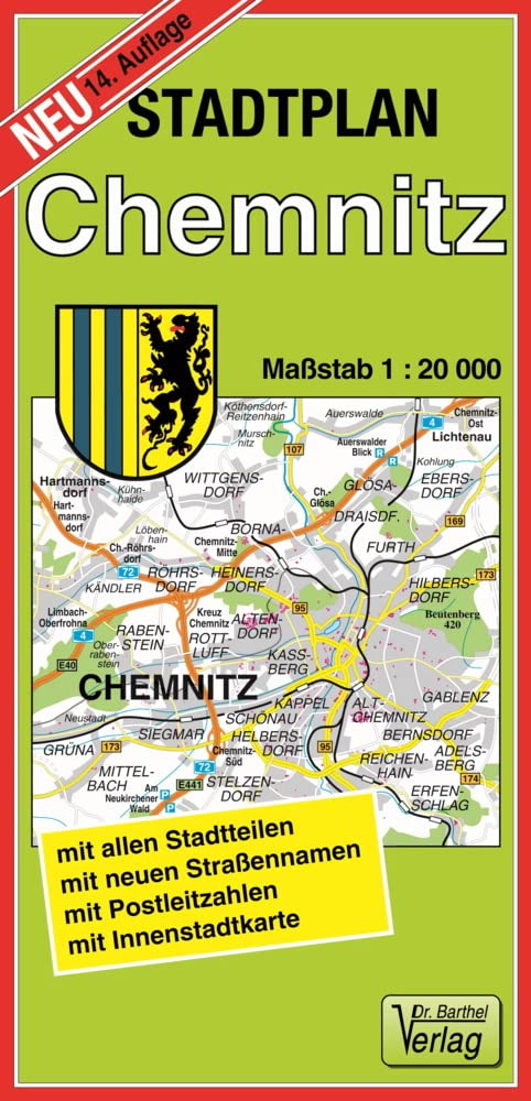 Stadtplan Chemnitz 1 : 20 000 Leisure, Home & Garden Books