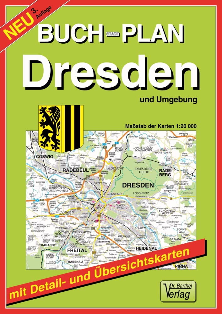 Buchstadtplan Dresden und Umgebung 1 : 20 000 Leisure, Home & Garden