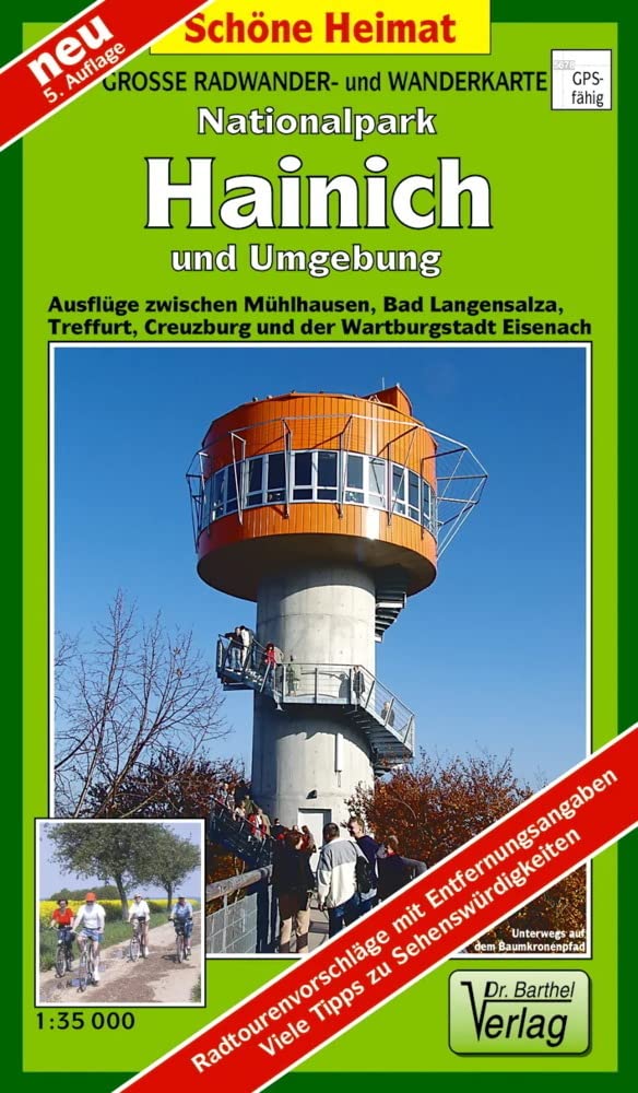 Nationalpark Hainich und Umgebung 1 : 35 000. Wander- und Radwanderkarte Leisure, Home & Garden Books