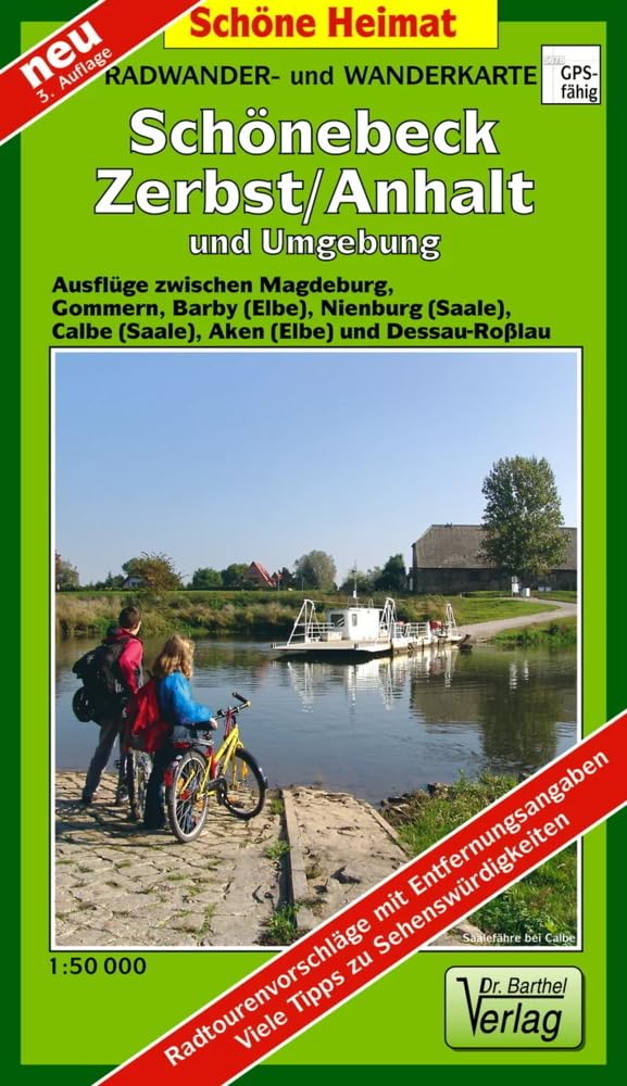 Radwander- und Wanderkarte Schönebeck, Zerbst/Anhalt und Umgebung: Ausflüge zwischen Magdeburg, Gommern, Barby (E.), Nienburg (S.), Calbe (S.), Aken (E.) und Dessau-Roßlau. 1:50000 (Schöne Heimat) Leisure, Home & Garden