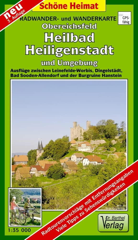 Radwander-und Wanderkarte Obereichsfeld, Heilbad Heiligenstadt und Umgebung: Ausflüge zwischen Leinefelde-Worbis, Dingelstädt, Bad Sooden-Allendorf ... und Burgruine Hanstein (Schöne Heimat) Leisure, Home & Garden