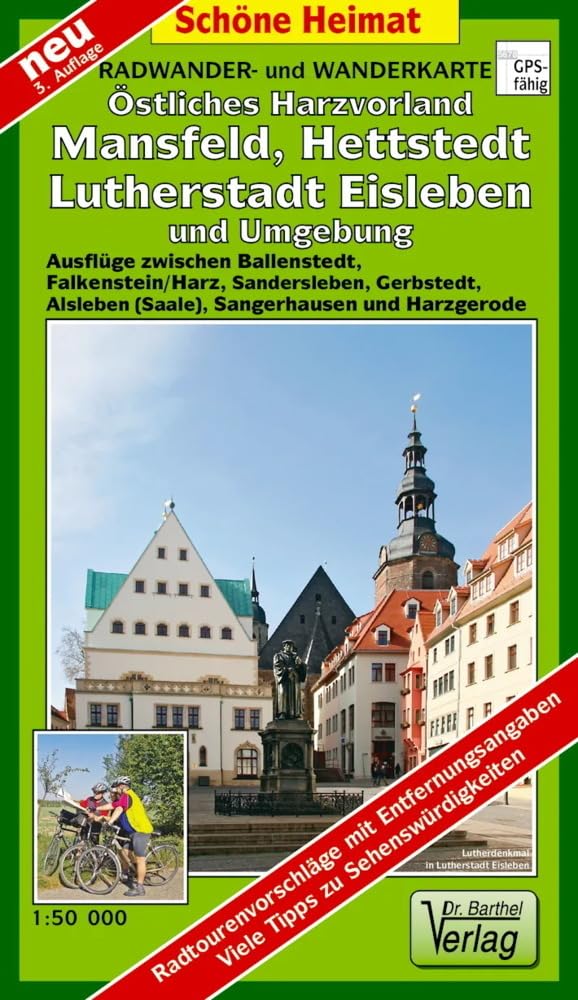 Radwander- und Wanderkarte Östliches Harzvorland, Mansfeld, Hettstedt, Lutherstadt Eisleben und Umgebung: Ausflüge zwischen Ballenstedt, ... und Harzgerode. 1:50000 (Schöne Heimat) Leisure, Home & Garden