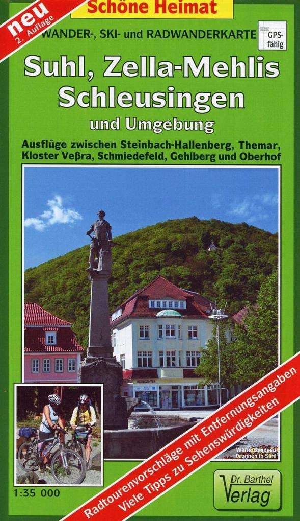 Wander-, Ski- und Radwanderkarte Suhl, Zella-Mehlis, Schleusingen und Umgebung book