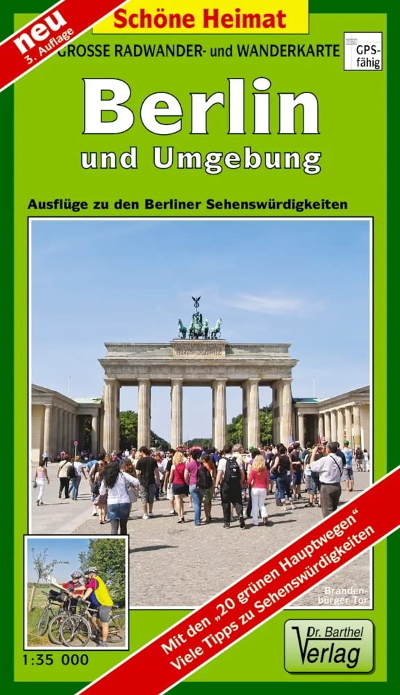 Große Radwander- und Wanderkarte Berlin und Umgebung: Ausflüge zu den Berliner Sehenswürdigkeiten. 1:35000 (Schöne Heimat) Leisure, Home & Garden