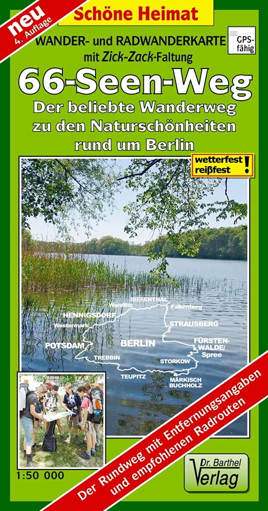 66-Seen-Weg um Berlin 1 : 50 000 Leisure, Home & Garden
