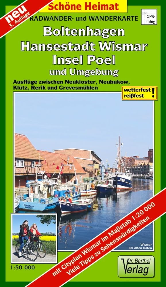 Hansestadt Wismar, Insel Poel, Boltenhagen und Umgebung Radwander- und Wanderkarte 1 : 50 000 Leisure, Home & Garden