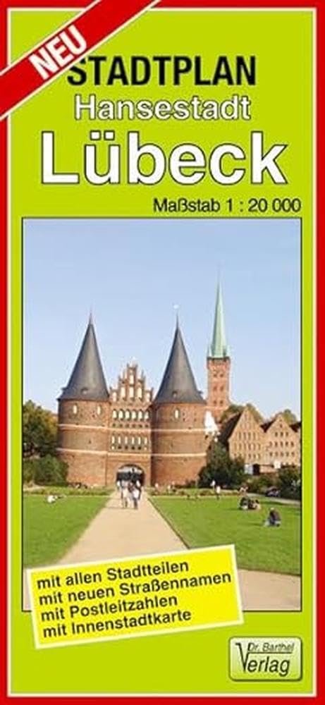 Stadtplan Hansestadt Lübeck 1:20 000 Leisure, Home & Garden