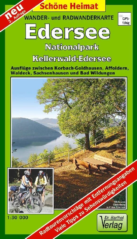 Wander- und Radwanderkarte Edersee, Nationalpark Kellerwald-Edersee Leisure, Home & Garden