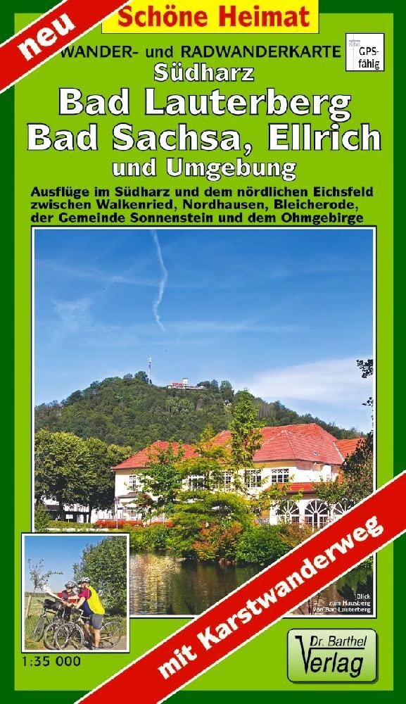 Wander- und Radwanderkarte Südharz, Bad Lauterberg, Bad Sachsa, Ellrich und Umgebung: Ausflüge im Südharz und dem nördlichen Eichsfeld zwischen ... Maßstab 1: 35 000 (Schöne Heimat) Leisure, Home & Garden