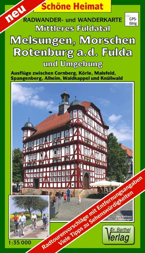 Radwander- und Wanderkarte Mittleres Fuldatal, Melsungen, Morschen, Rotenburg a.d. Fulda und Umgebung Leisure, Home & Garden