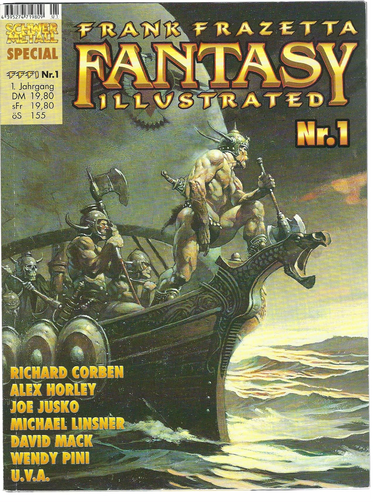 Frank Frazetta FANTASY Illustrated Nr. 1. Schwermetall Special . Books