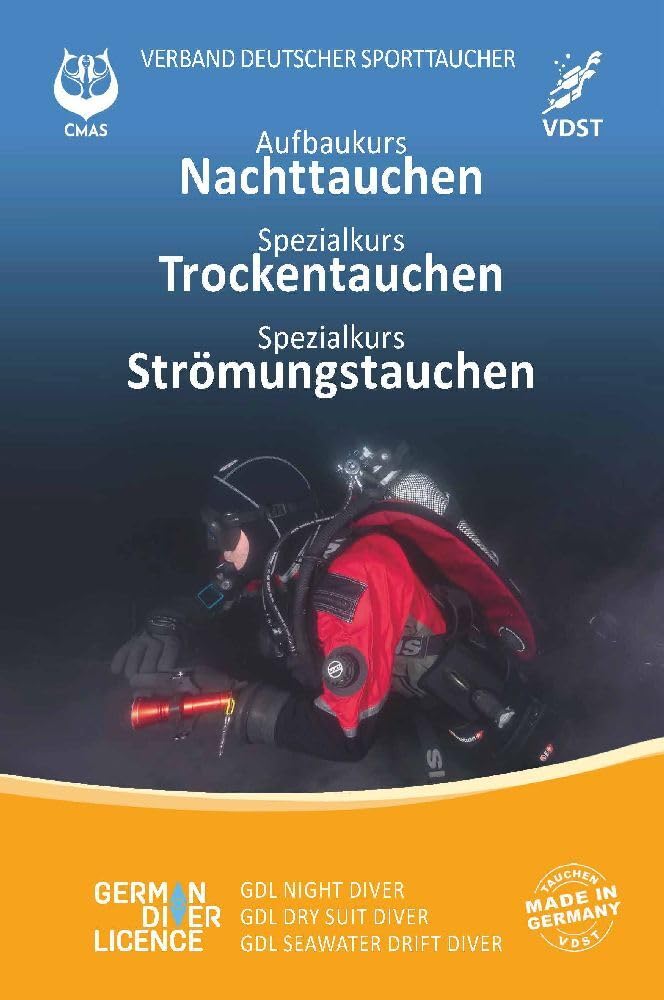 Aufbaukurs Nachttauchen - Spezialkurs Trockentauchen - Spezialkurs Strömungstauchen book
