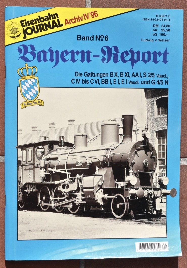 Bayern-Report: Bayerische Eisenbahngeschichte / Die Gattungen BBII, DII, DVIII bis D XII, R 4/4, Pt1 3/4, LE, Gts 4/4, Pts 3/4 und Gts 2 x 3/3 Books