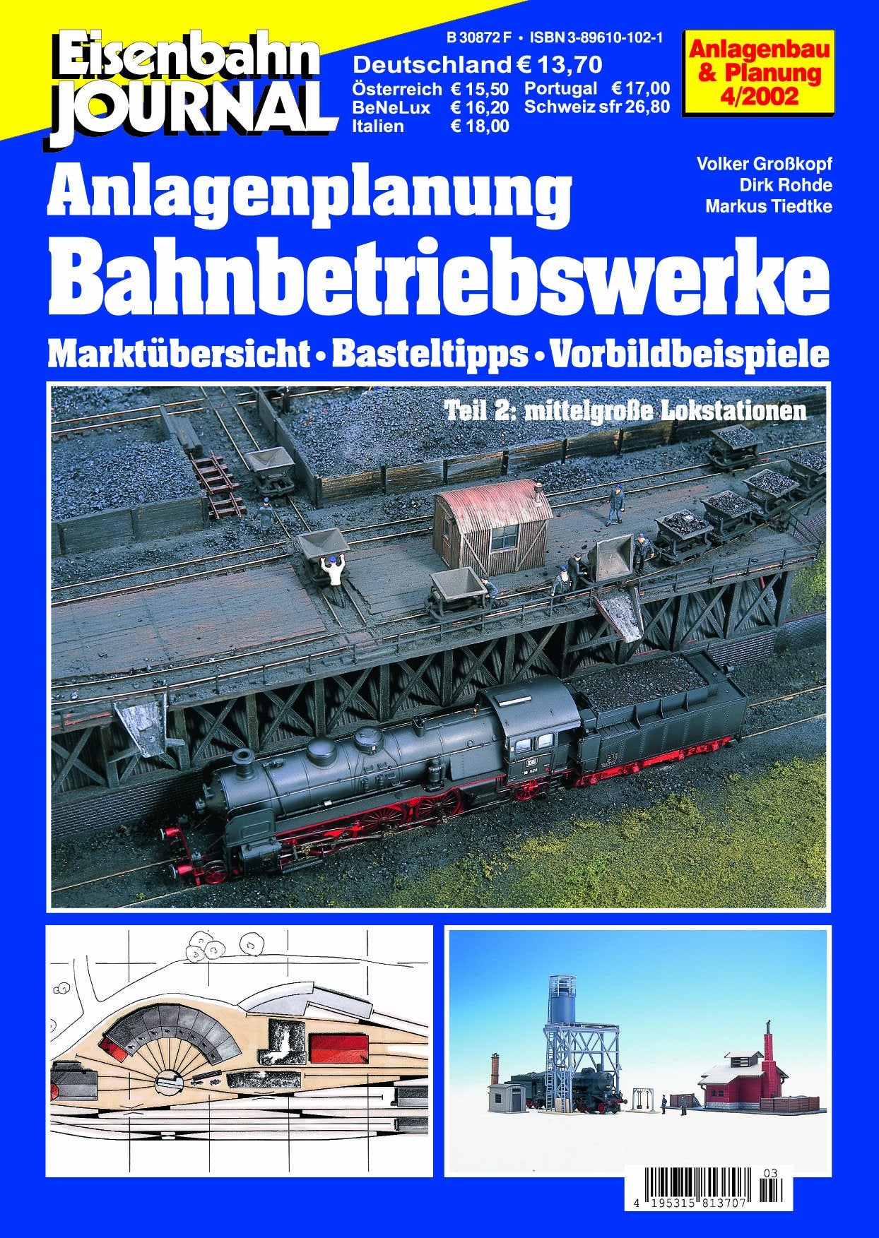 Bahnbetriebswerke - Teil 2: Mittelgroße Lokstationen - Marktübersicht, Basteltipps, Vorbildbeispiele - Eisenbahn Journal Anlagenbau & Planung 4-2002 (Anlagenbau & Planung des Eisenbahn-Journals) Books