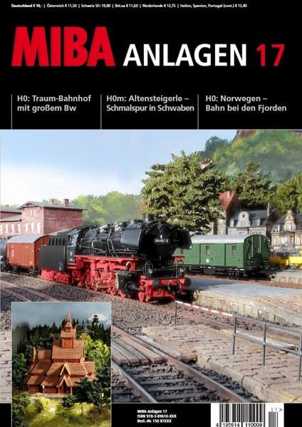 MIBA Anlagen 17 - Traumbahnhof mit großem Bw in H0 Das Altensteigerle in H0m Bahn bei den Fjorden Norwegen in 1:87 Leisure, Home & Garden