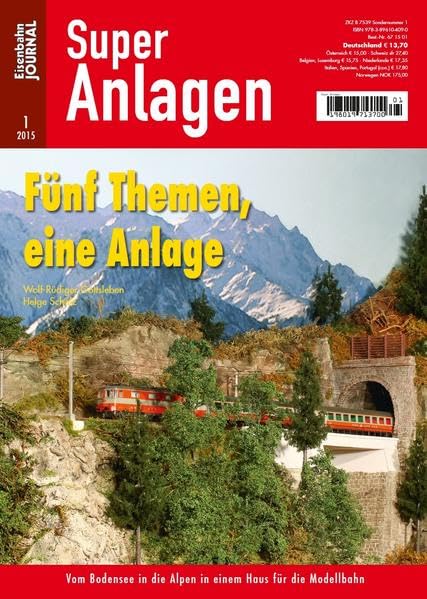 Fünf Themen, eine Anlage - Vom Bodensee in die Alpen in einem Haus für die Modellbahn - Eisenbahn Journal Super-Anlagen 1-2015 Leisure, Home & Garden
