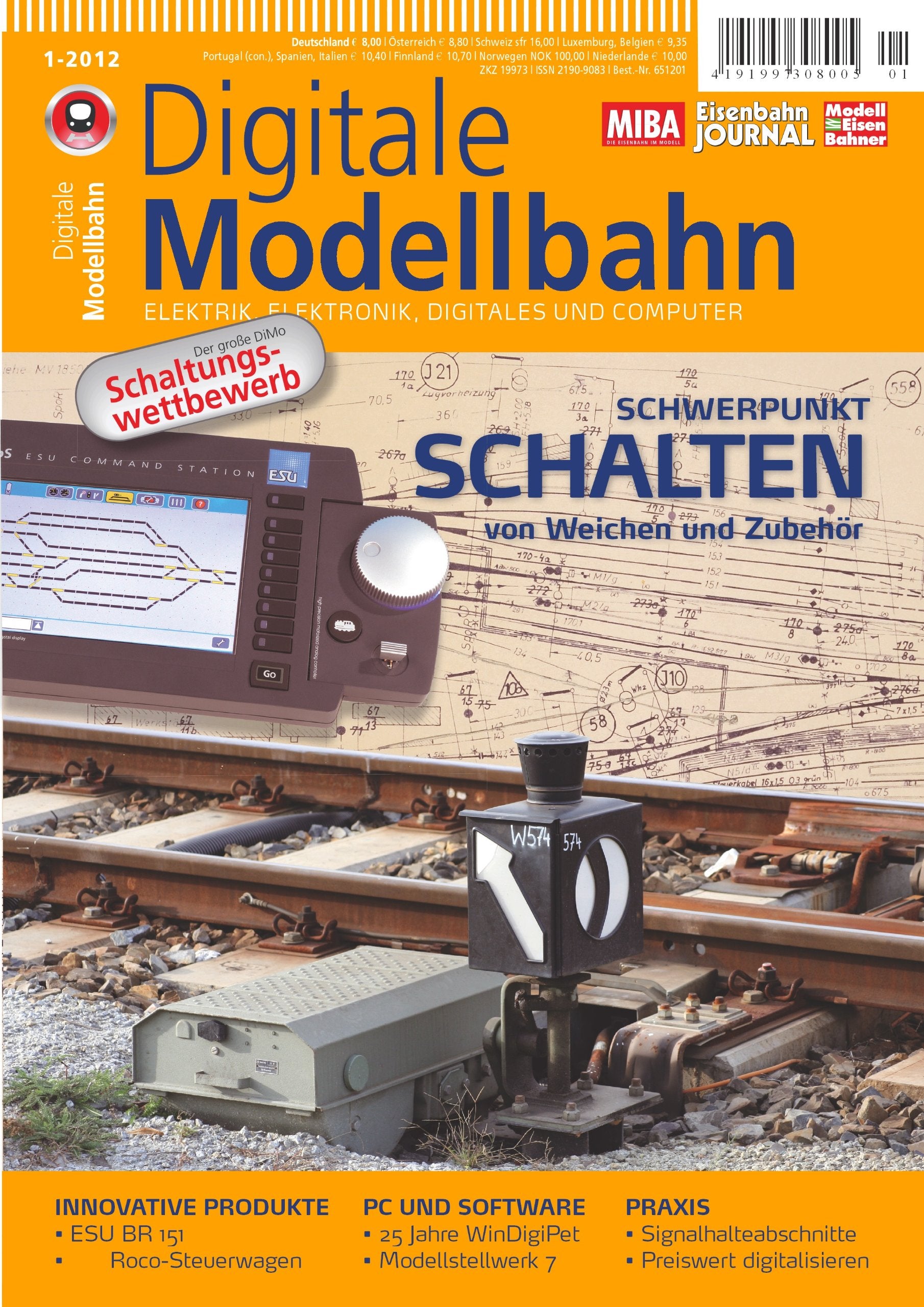 Digitale Modellbahn - Schwerpunkt: Schalten - Elektrik, Elektronik, Digitales und Computer - MIBA, Eisenbahn Journal, ModellEisenBahner Hobbies & Crafts