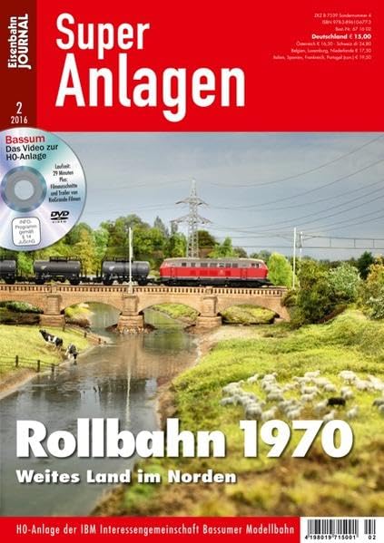 Rollbahn 1970 - Weites Land im Norden - Eisenbahn Journal Super-Anlagen 2-2016 Leisure, Home & Garden