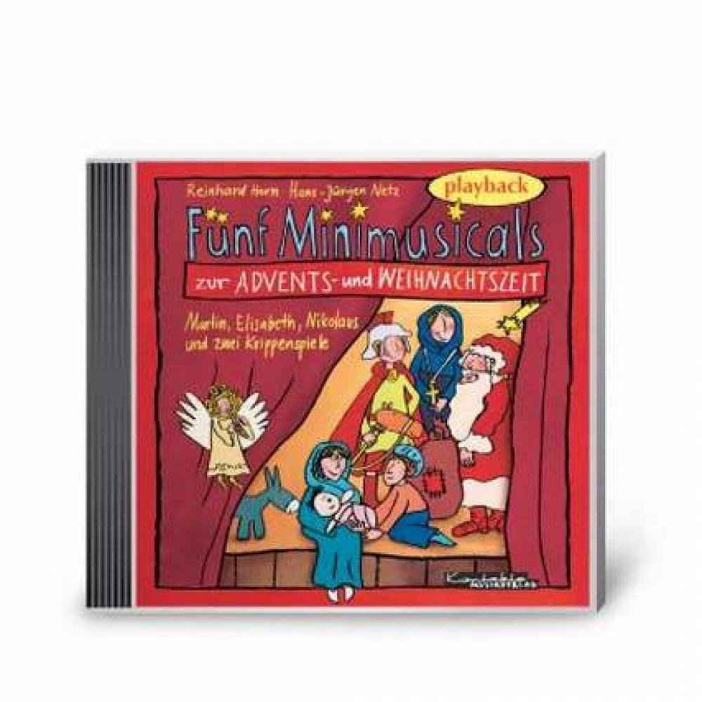 Fünf Minimusicals zur Advents- und Weihnachtszeit: Playback-CD Sheet Music