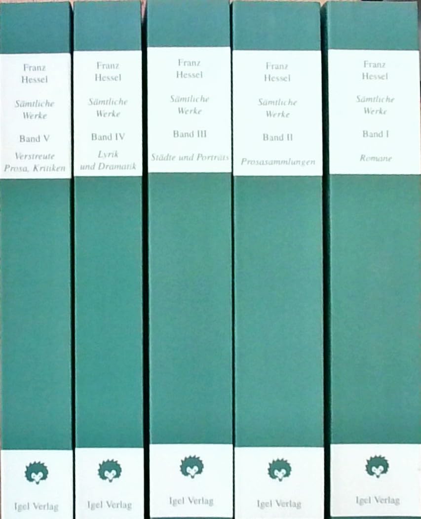 Sämtliche Werke, 5 Bde.: Romane; Prosasammlungen; Städte und Porträts; Lyrik und Dramatik; Verstreute Prosa; Kritiken. Mit Zeittaf., Bibliographie u. Nachw. Fiction