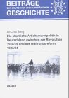 Die staatliche Arbeitsmarktpolitik in Deutschland zwischen der Revolution 1918/19 und der Währungsreform 1923/24 Film, Art & Culture