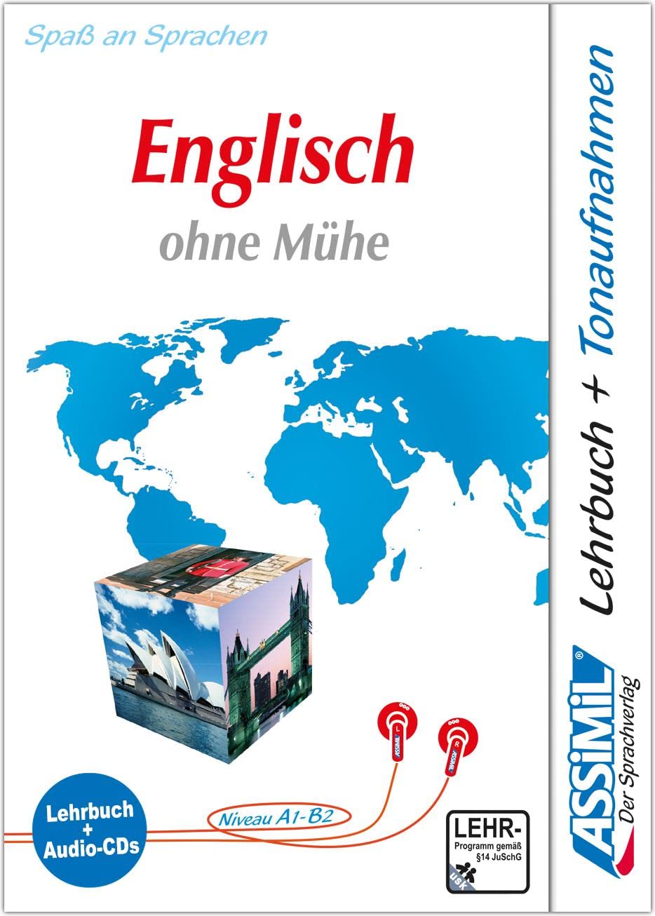 ASSiMiL Englisch ohne Mühe - Audio-Sprachkurs - Niveau A1-B2: Selbstlernkurs in deutscher Sprache, Lehrbuch + 4 Audio-CDs (ASSiMiL Selbstlernkurs für Deutsche) General education