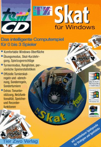 TZ Skat für Windows, 1 CD-ROM: Das intelligente Computerspiel für 0 bis 3 Spieler. Für Windows ab 3.1 Windows 95 u. Windows NT PC