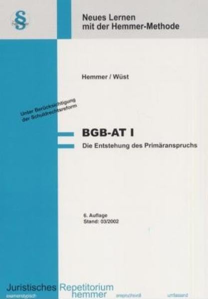 BGB-AT I - Entstehung des Primäranspruchs (Skripten - Zivilrecht) Books