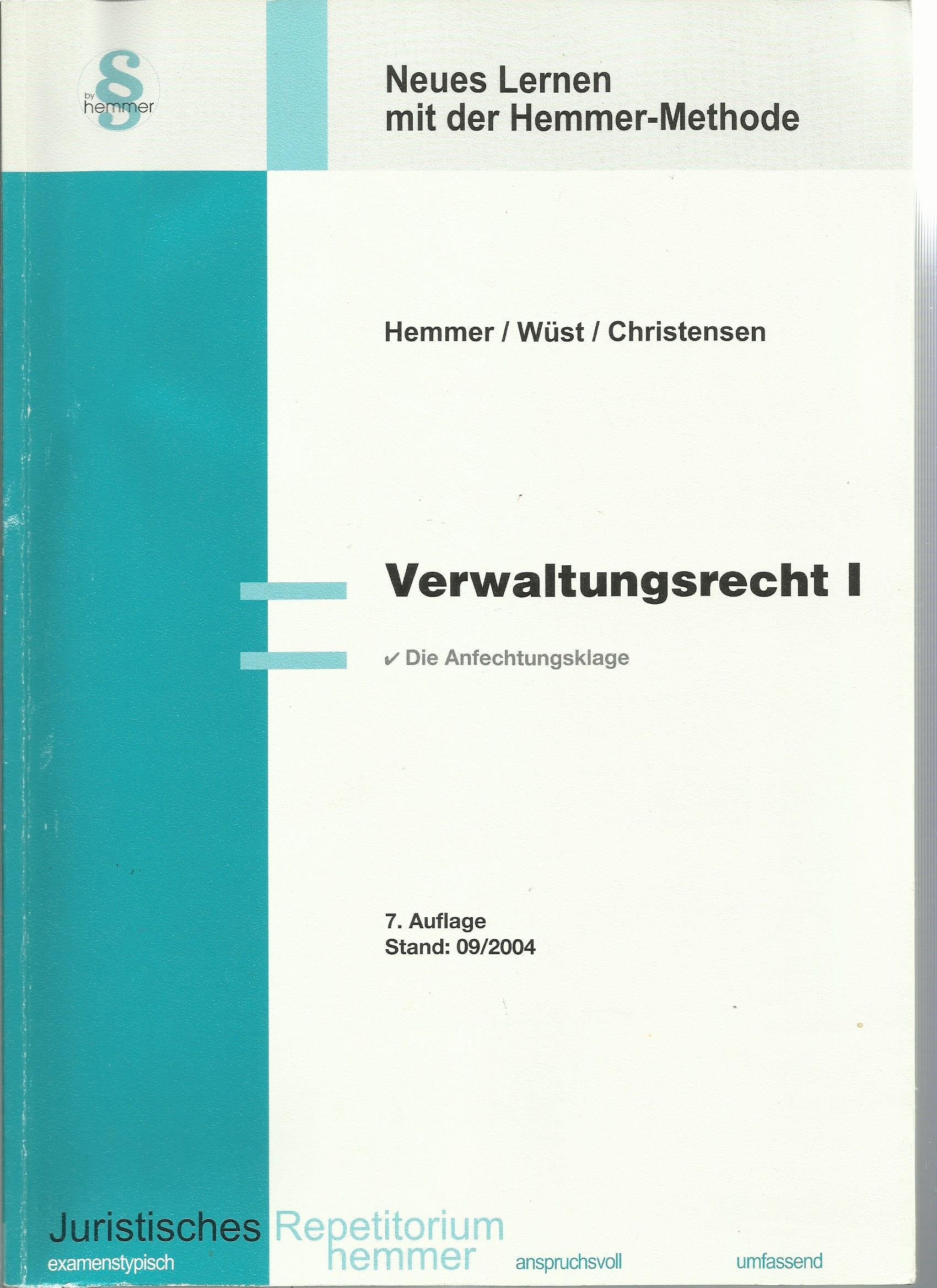 Verwaltungsrecht I (Skripten - Öffentliches Recht) Law
