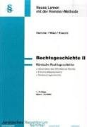 Rechtsgeschichte II: Römische Rechtsgeschichte (Skripten Wahlfach) Law