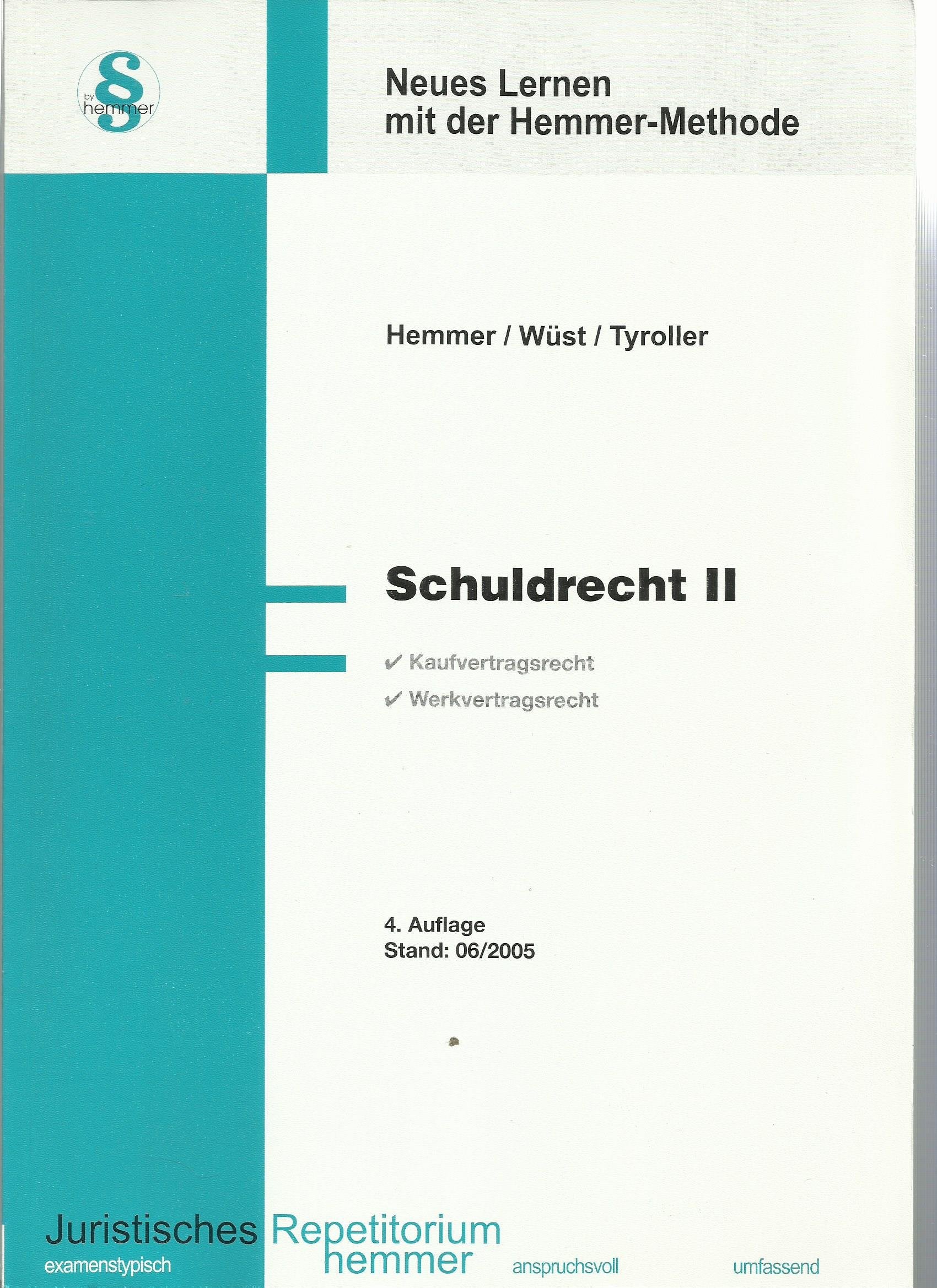 Schuldrecht II (Skripten - Zivilrecht) Law