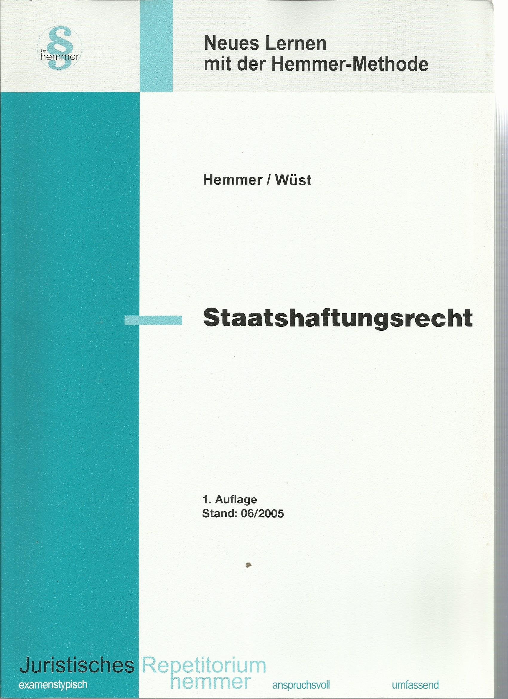 Staatshaftungsrecht (Skripten - Öffentliches Recht) Law