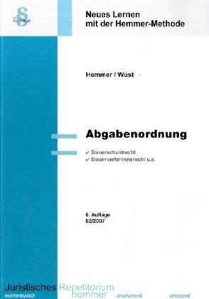 Abgabenordnung (Skripten - Öffentliches Recht) Law