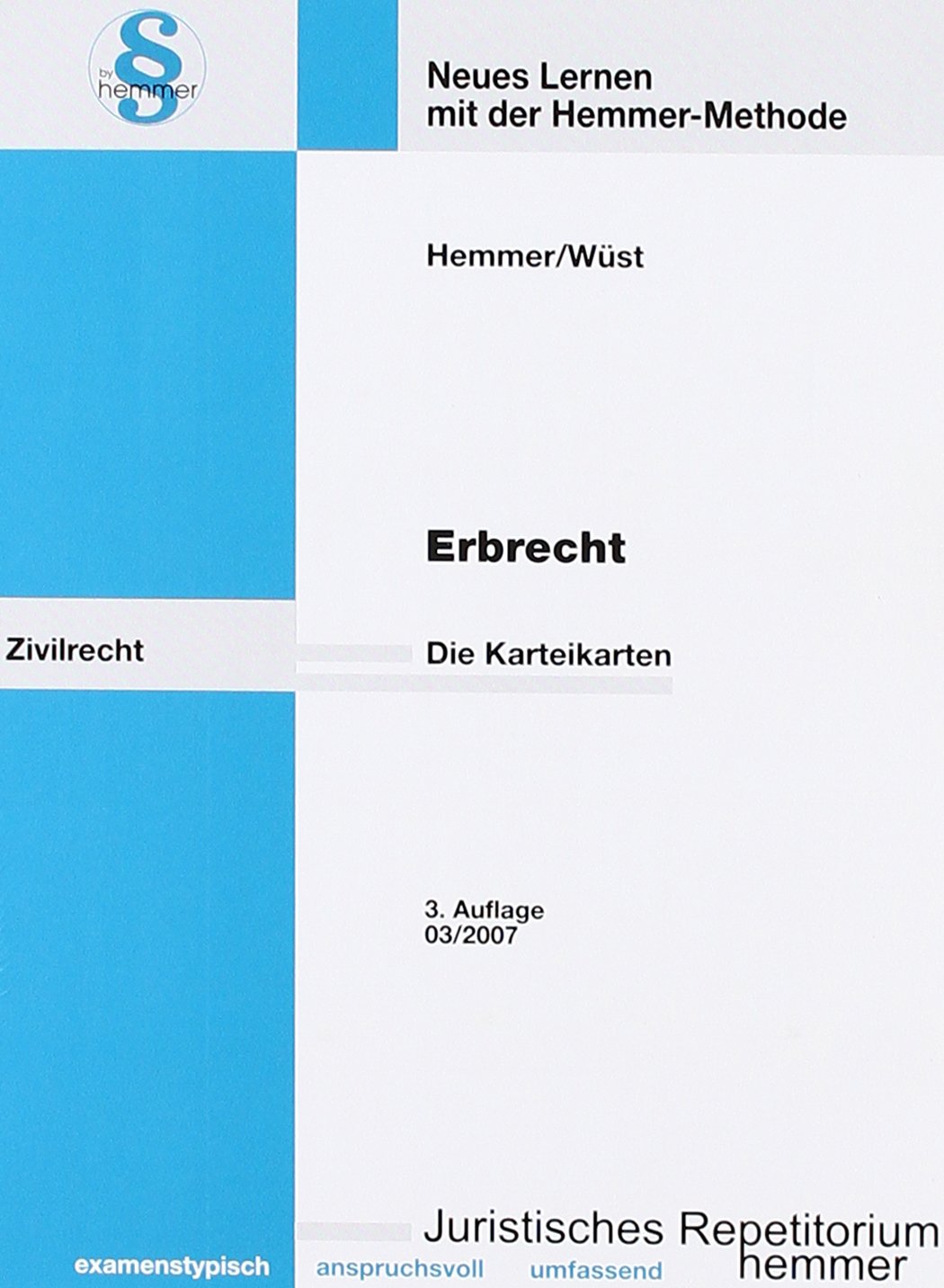 Erbrecht - Karteikarten (Karteikarten - Zivilrecht) Law