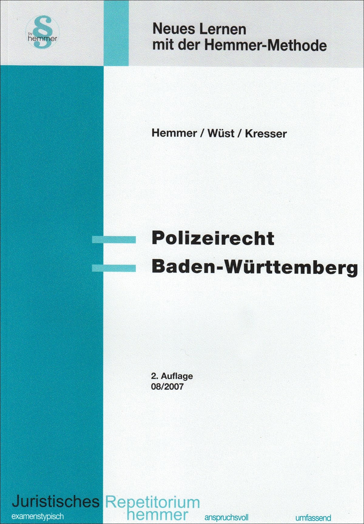 Polizeirecht Baden-Württemberg (Skripten - Öffentliches Recht) Law