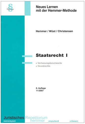 Staatsrecht I (Skripten - Öffentliches Recht) Law