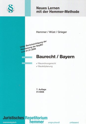 Baurecht Bayern (Skripten - Öffentliches Recht) Law