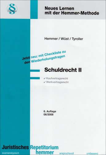Schuldrecht II (Skripten - Zivilrecht) Law