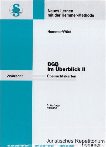 BGB im Überblick II (Karteikarten - Zivilrecht) Law