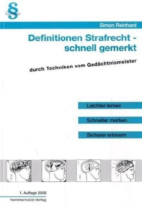 Product Image: Definitionen Strafrecht (Skripten - Strafrecht)