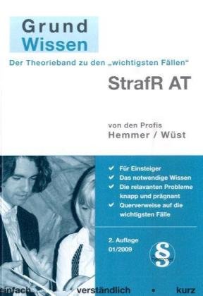 Grundwissen Strafrecht AT (Skripten - Strafrecht) Law