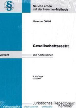 Karteikarten Gesellschaftsrecht (Karteikarten - Zivilrecht) Law
