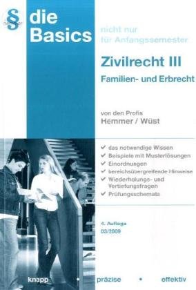 Basics Zivilrecht III: Familien- und Erbrecht (Skripten - Zivilrecht) Law