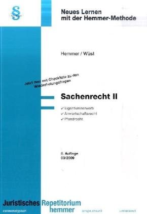 Sachenrecht II (Skripten - Zivilrecht) Law