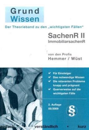 Grundwissen Sachenrecht II (Skripten - Zivilrecht) Law