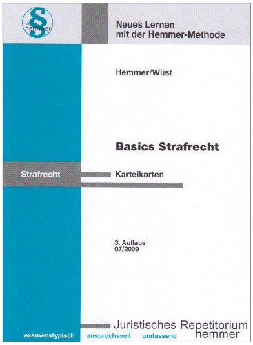 Basics Strafrecht: Karteikarten (Karteikarten - Strafrecht) Law