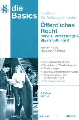 Basics Öffentliches Recht I (Skripten - Öffentliches Recht) Law Books